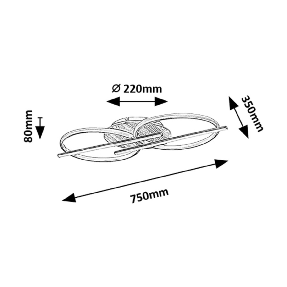 Rabalux Arash 71403 - typ - Lampy sufitowe