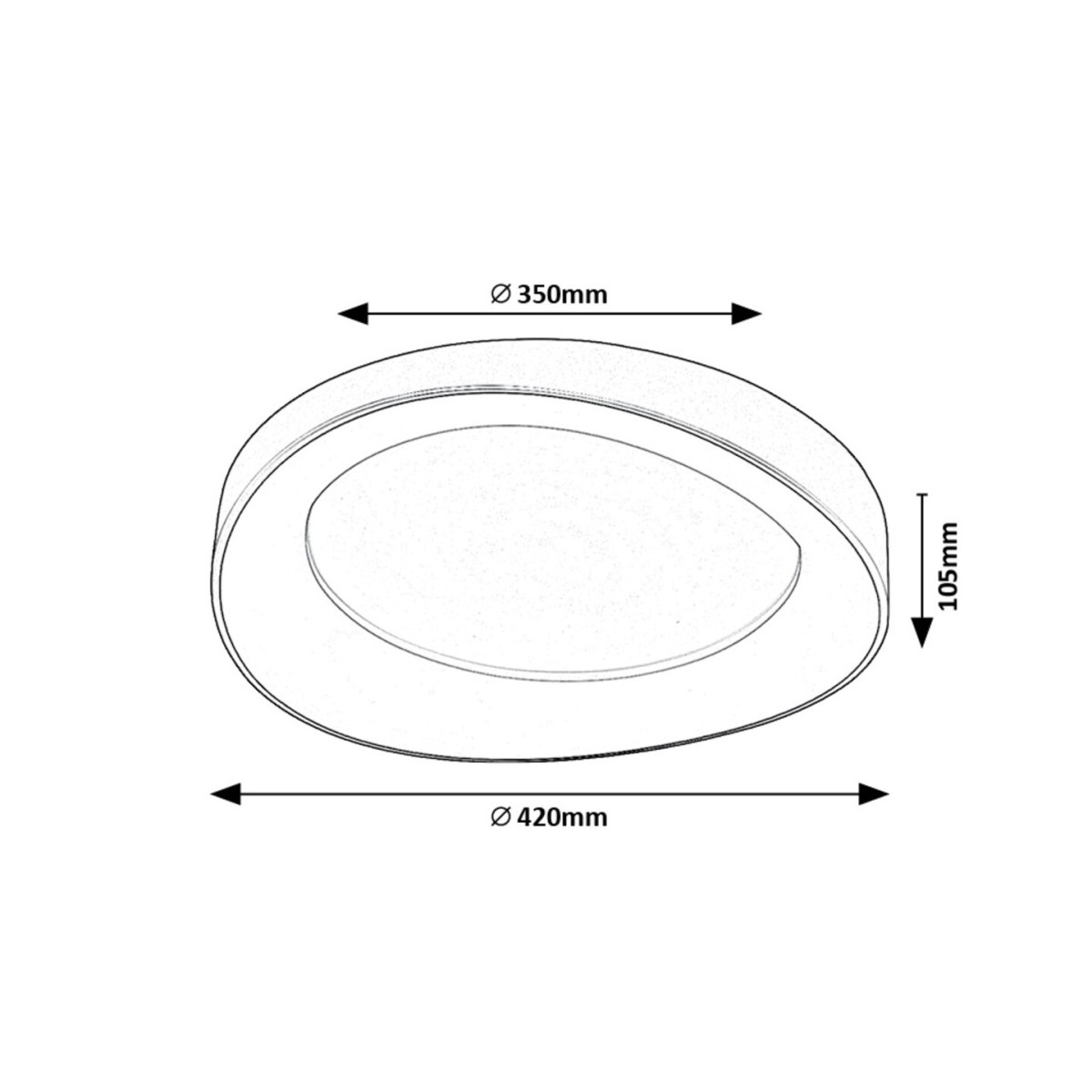 Rabalux Iliana 71055 - typ - Lampy sufitowe