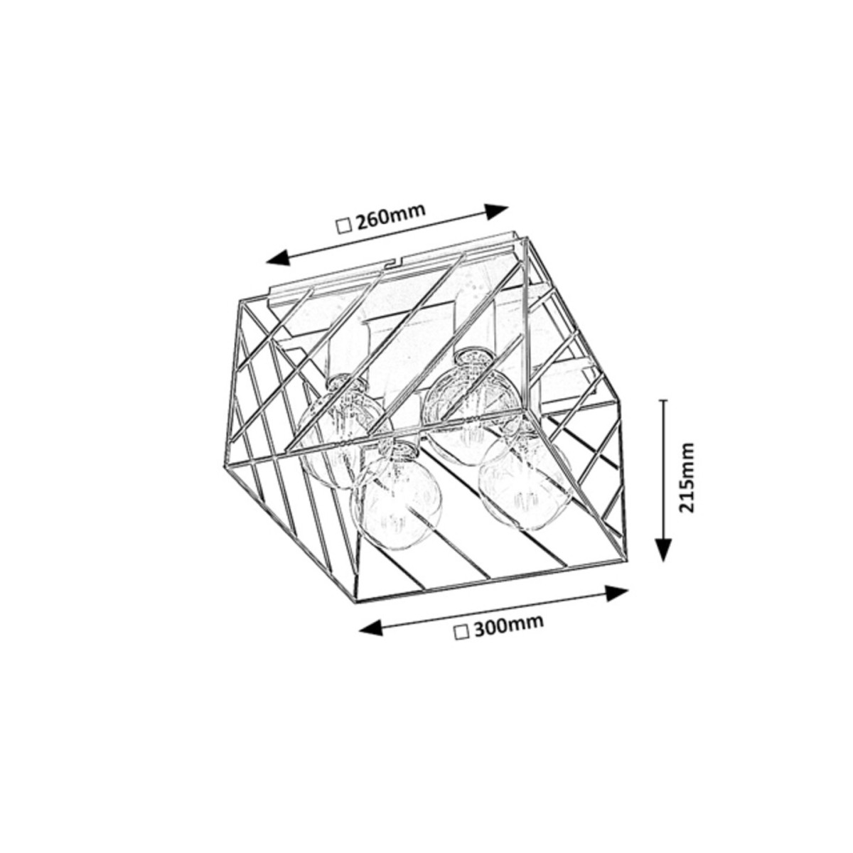 Rabalux Boroo 71027 - typ - Lampy sufitowe