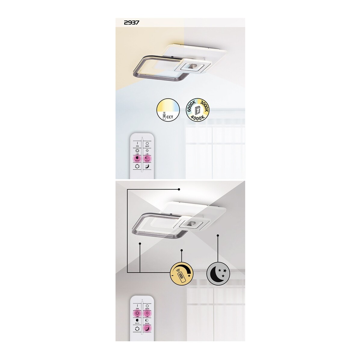 Rabalux Stregobor 2937 - typ - Lampy sufitowe