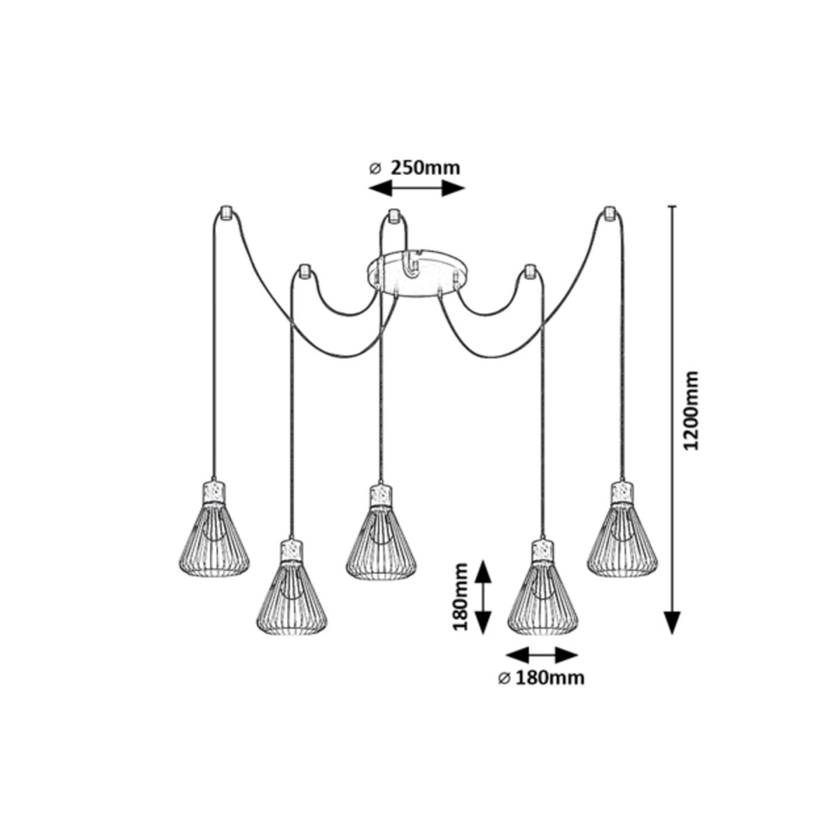 Rabalux Farfalle 3150 - typ - Lampy wiszące