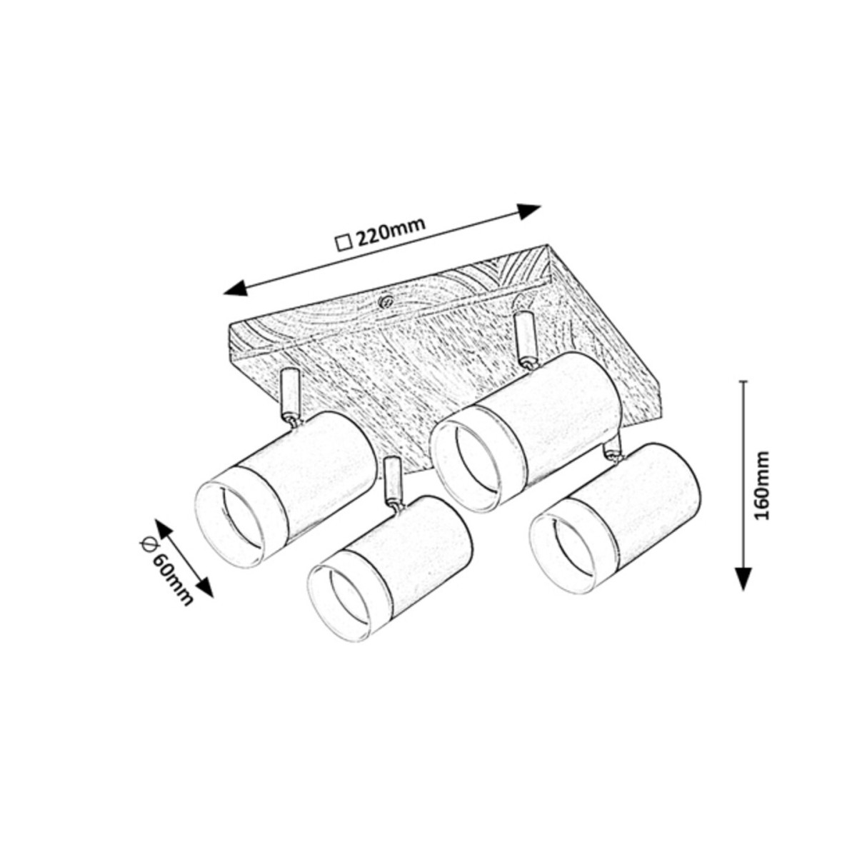 Rabalux Toras 73124 - typ - Oświetlenie punktowe