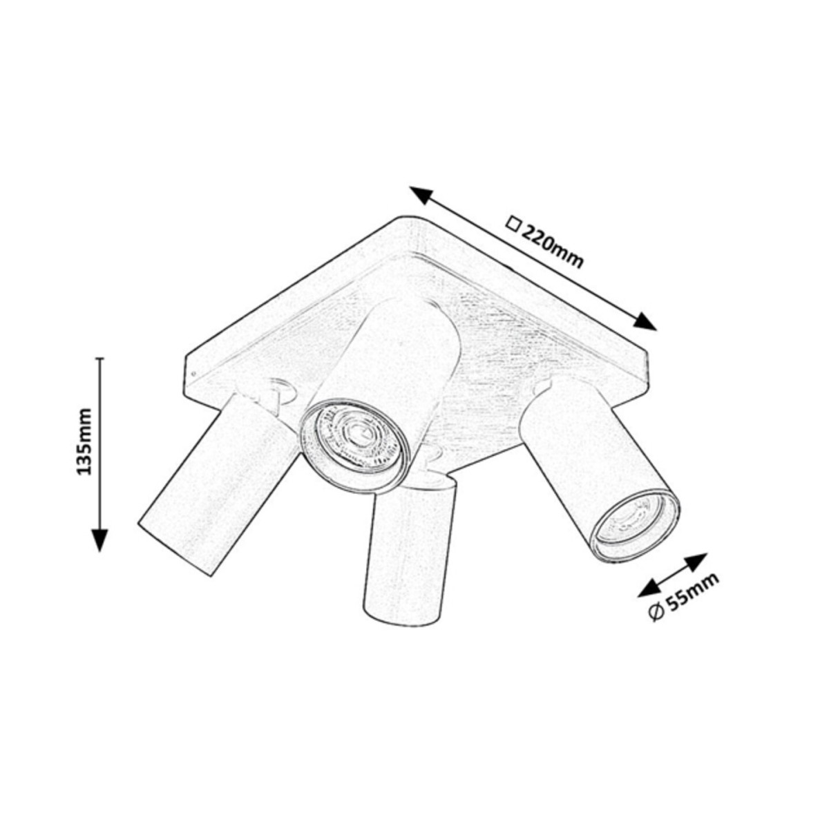 Rabalux Yorli 73088 - typ - Oświetlenie punktowe
