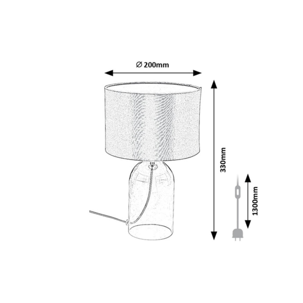 Rabalux Luxin 74047 - typ - Lampy stołowe