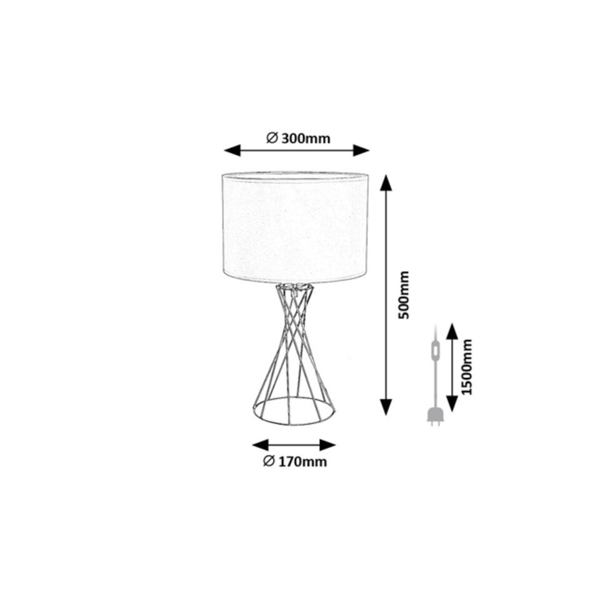 Rabalux Nivra 74082 - typ - Lampy stołowe