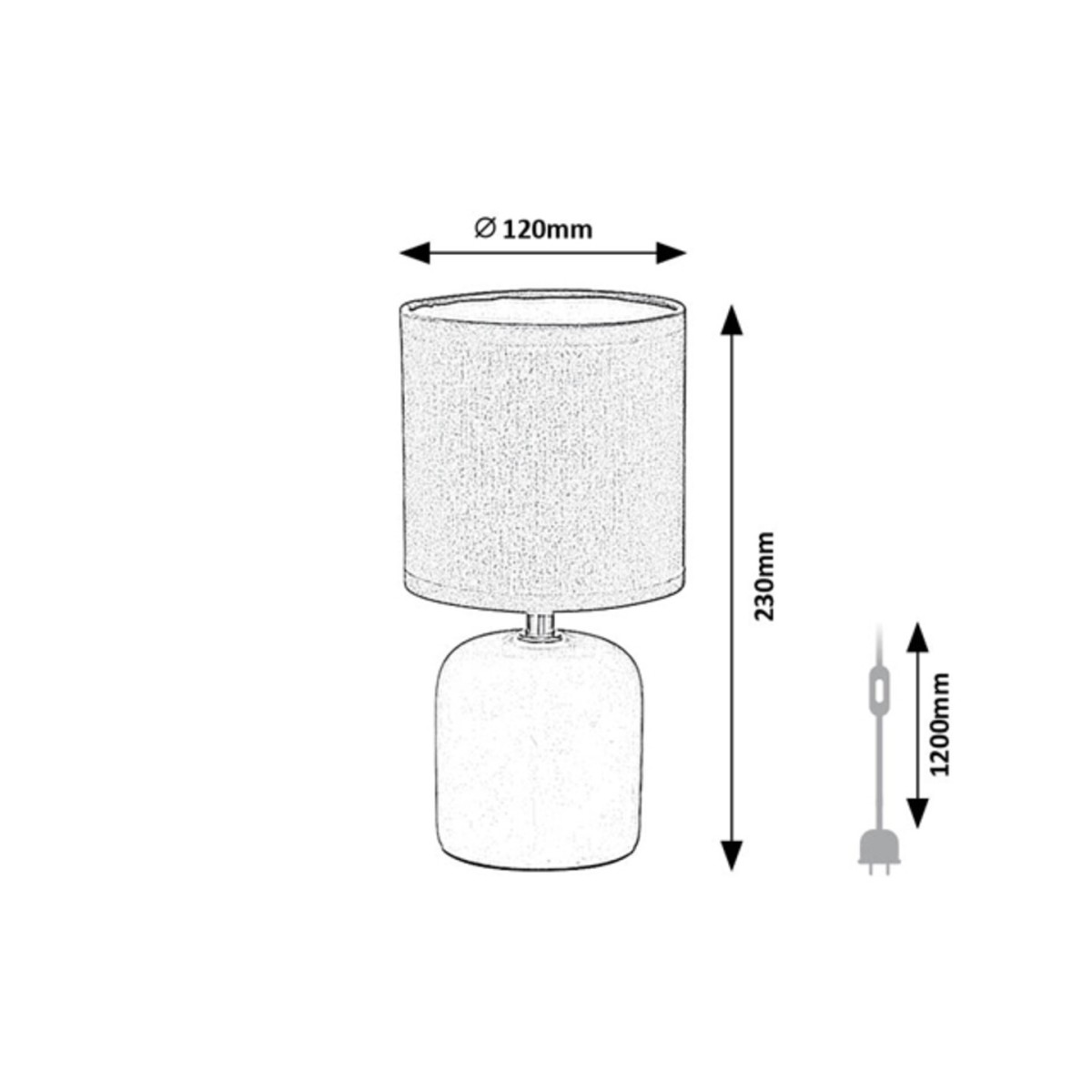 Rabalux Daphni 74053 - typ - Lampy stołowe