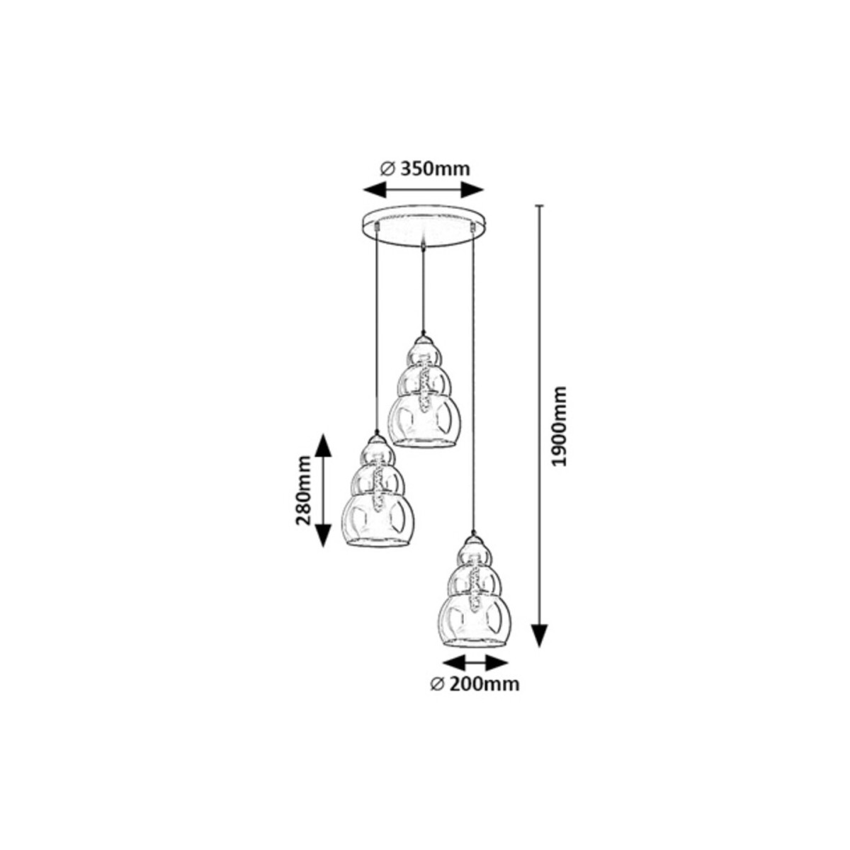 Rabalux Salvatore 72213 - typ - Lampy wiszące