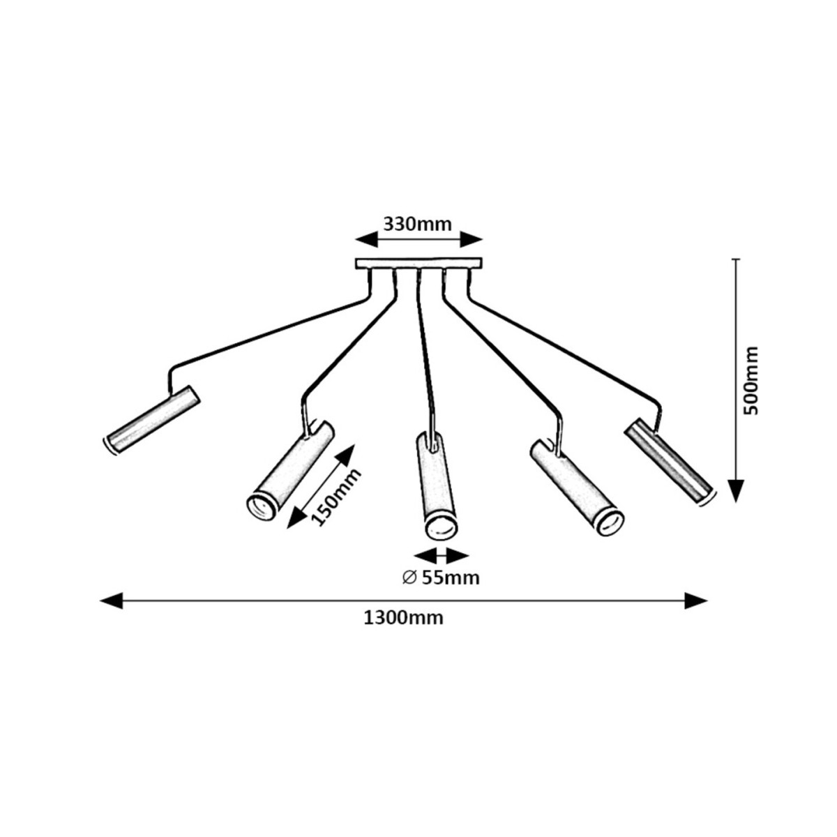 Rabalux Senobia 73040 - typ - Lampy sufitowe
