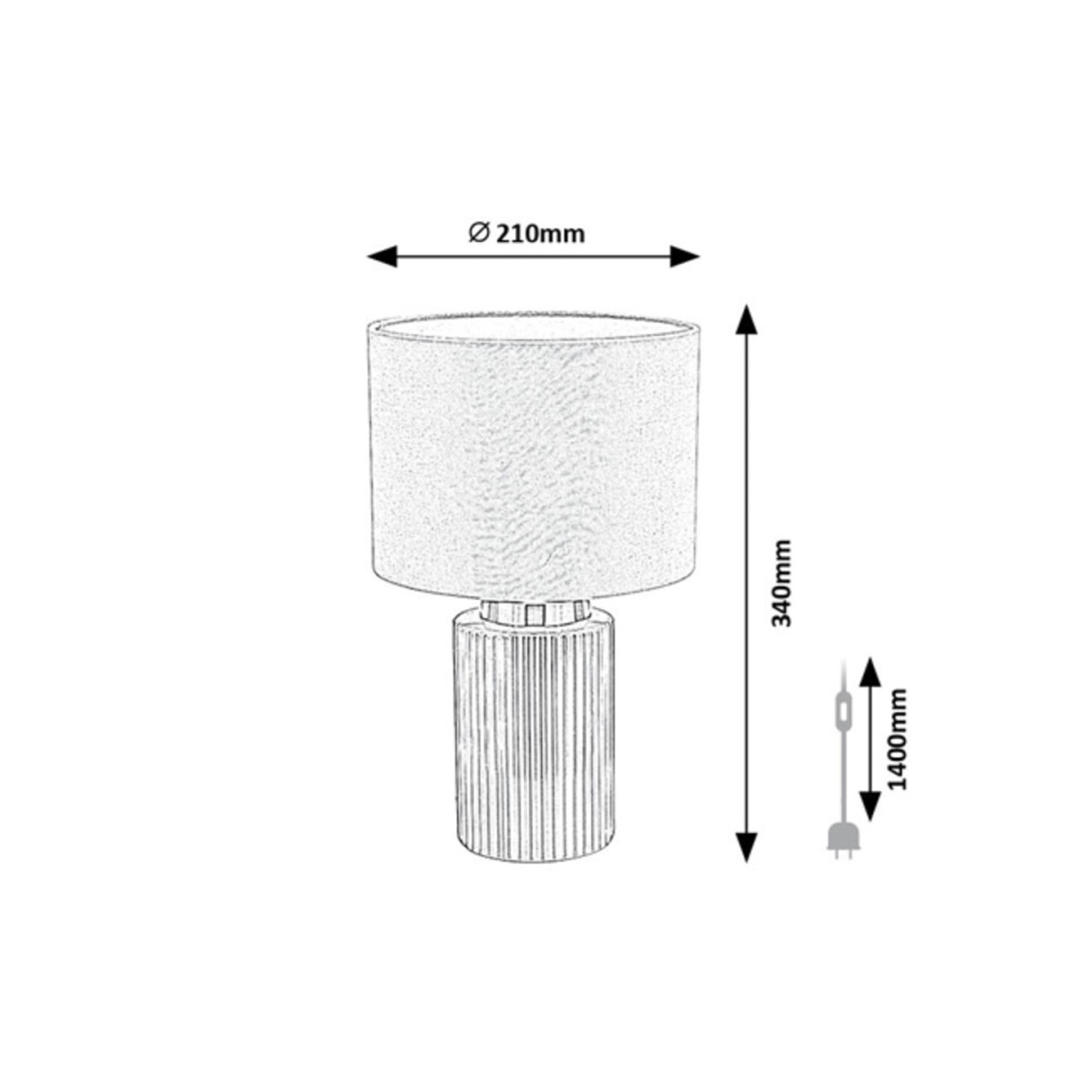 Rabalux Glovy 74045 - typ - Lampy stołowe