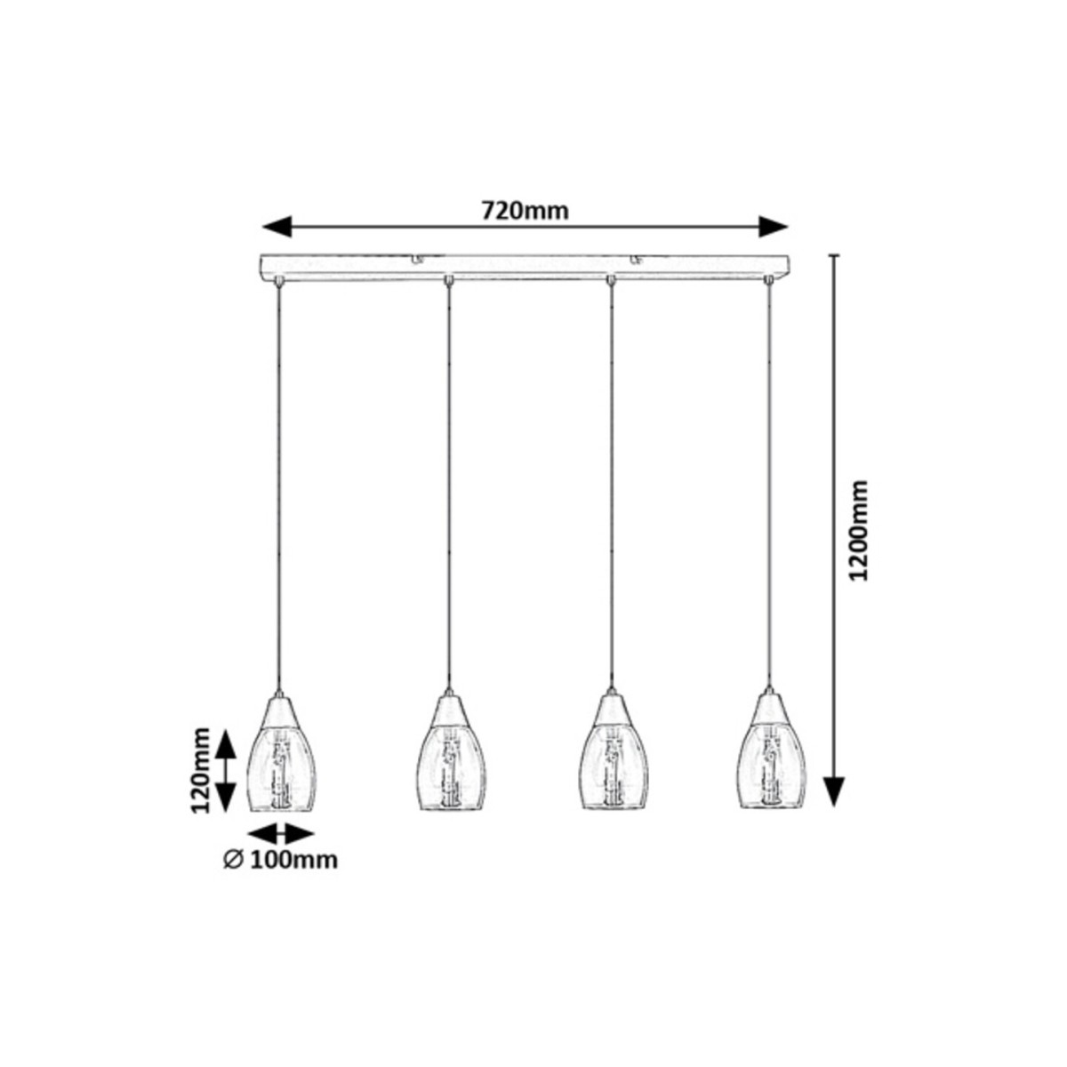 Rabalux Ilmari 72184 - typ - Lampy wiszące