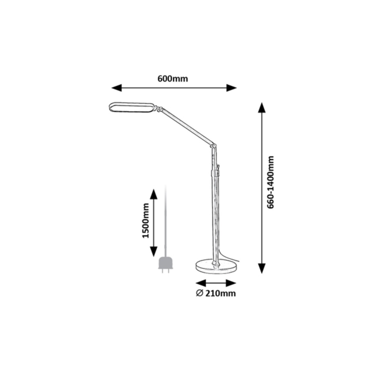 Rabalux Draco 2310 - typ - Lampy stołowe, Lampy podłogowe