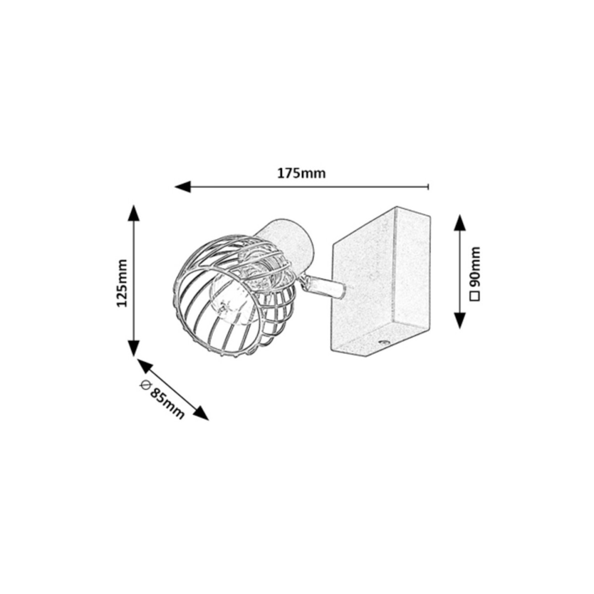Rabalux Aberama 73001 - typ - Oświetlenie punktowe