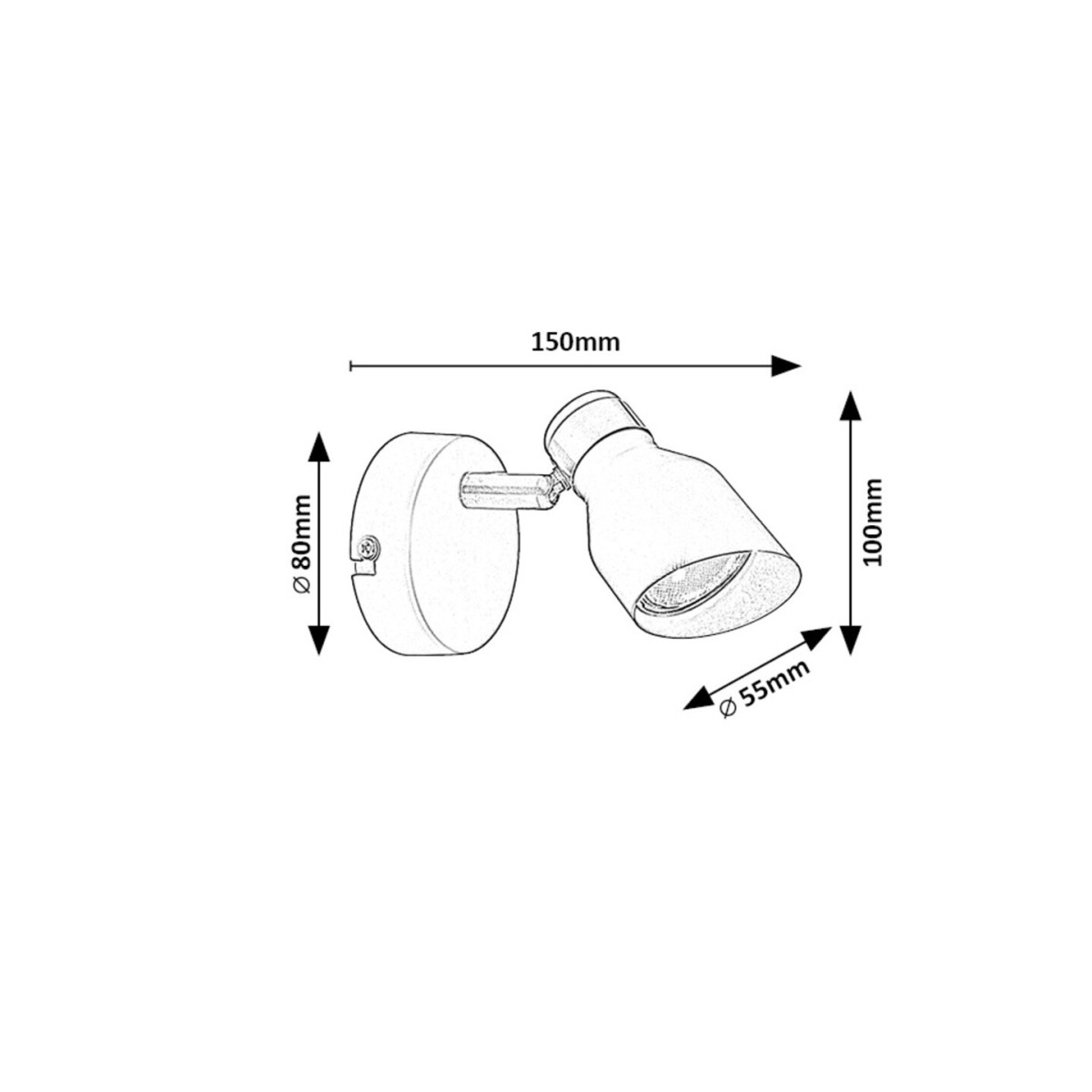 Rabalux Lilou 73047 - typ - Lampa ścienna
