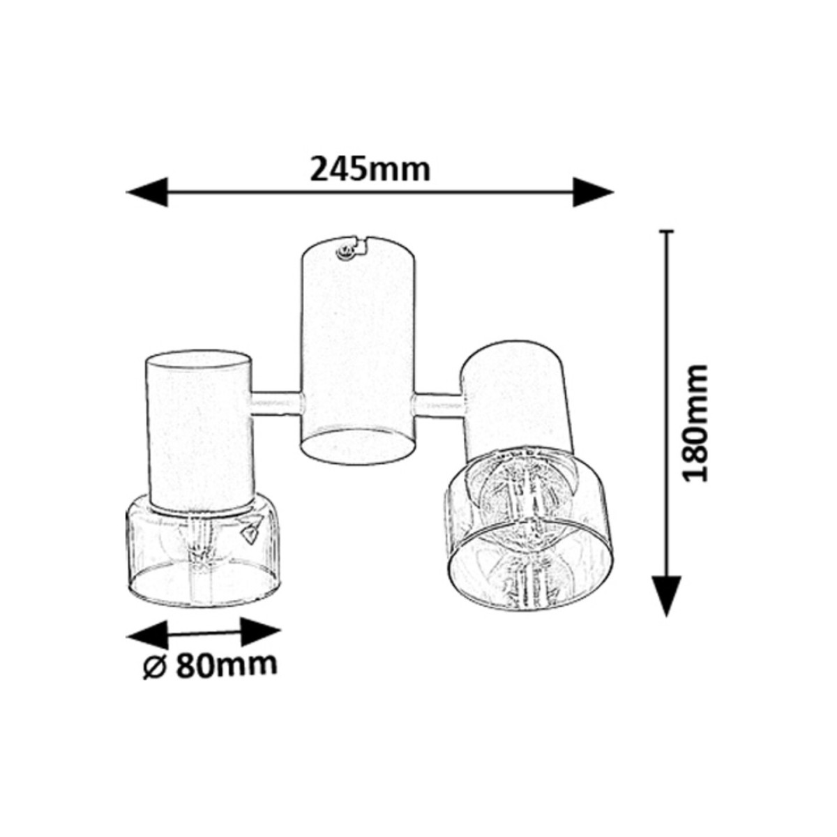 Rabalux Hatice 73053 - typ - Oświetlenie punktowe