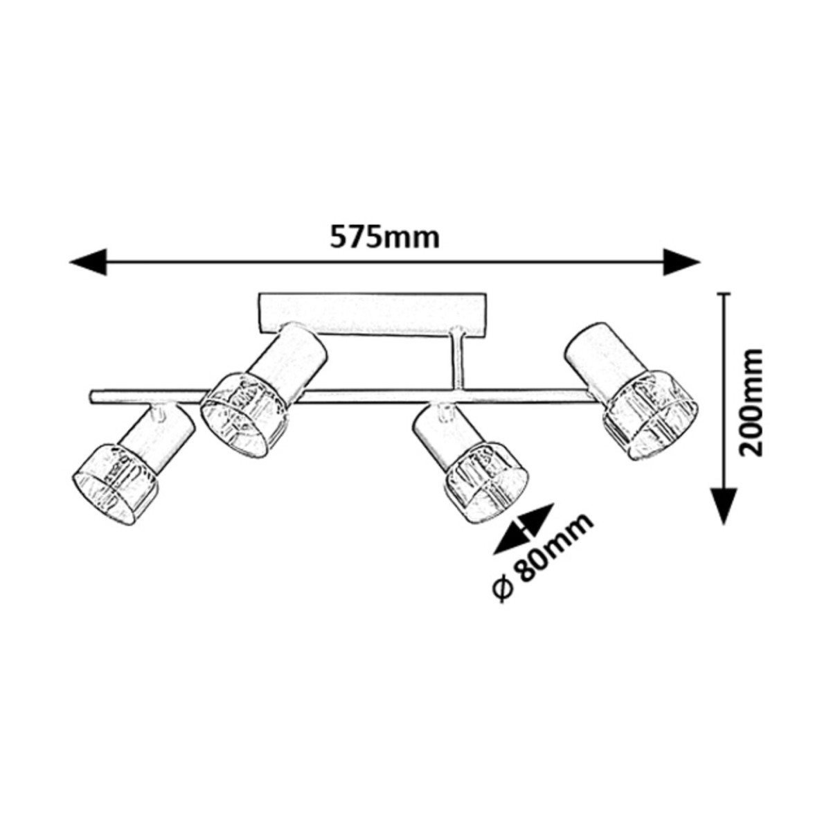 Rabalux Hatice 73054 - typ - Oświetlenie punktowe