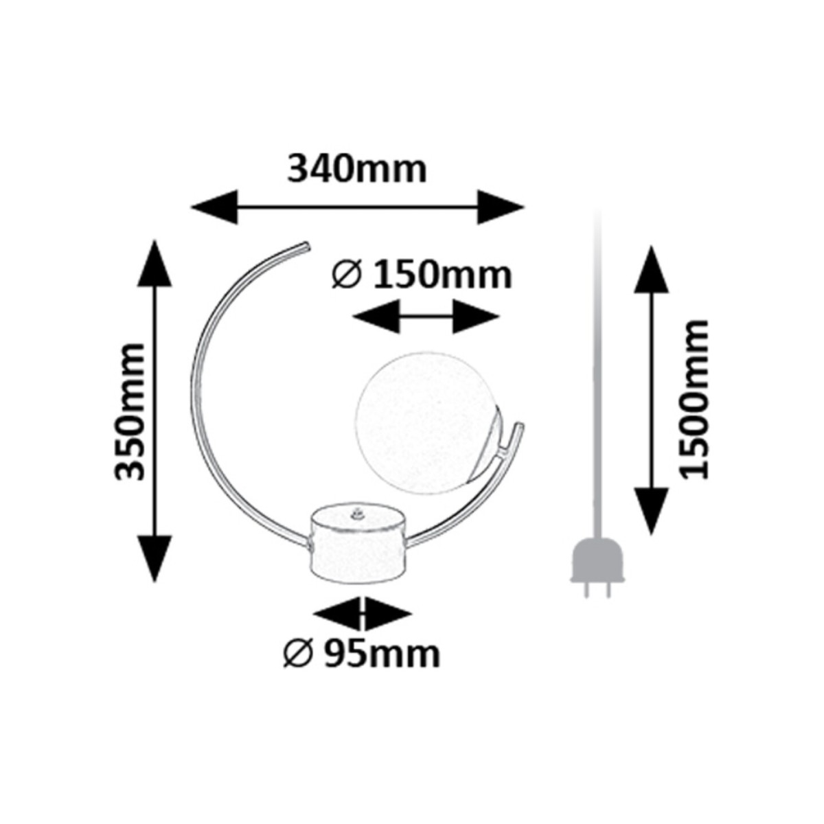 Rabalux Mesiro 74035 - typ - Lampy stołowe