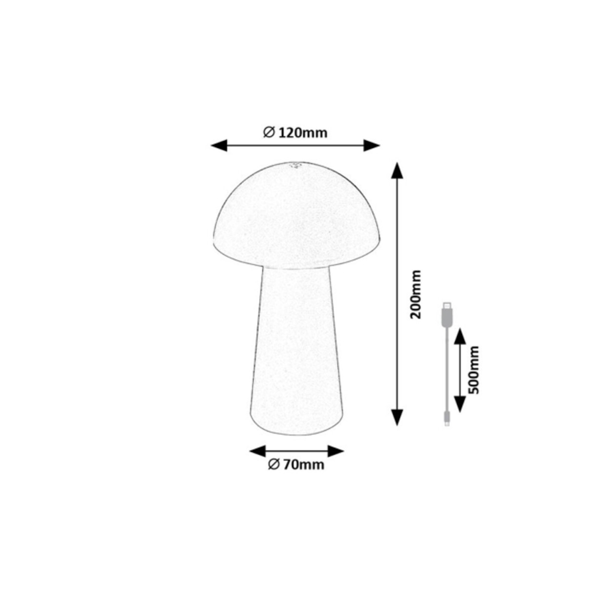 Rabalux Mireo 76037 - typ - Lampki dekoracyjne