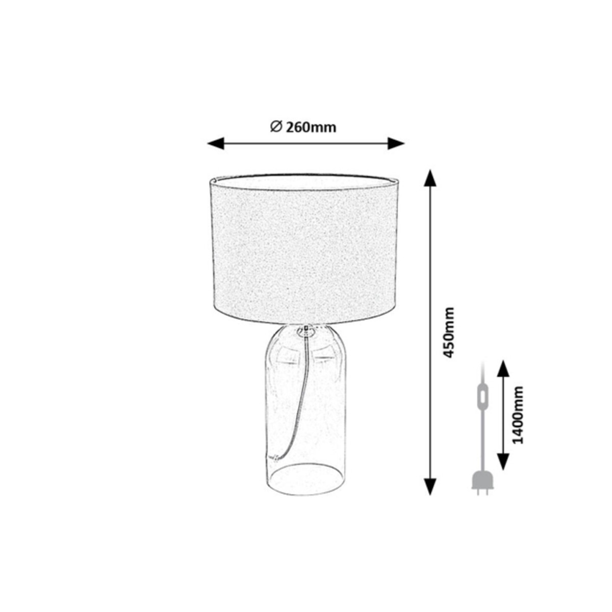 Rabalux Luxin 74048 - typ - Lampy stołowe