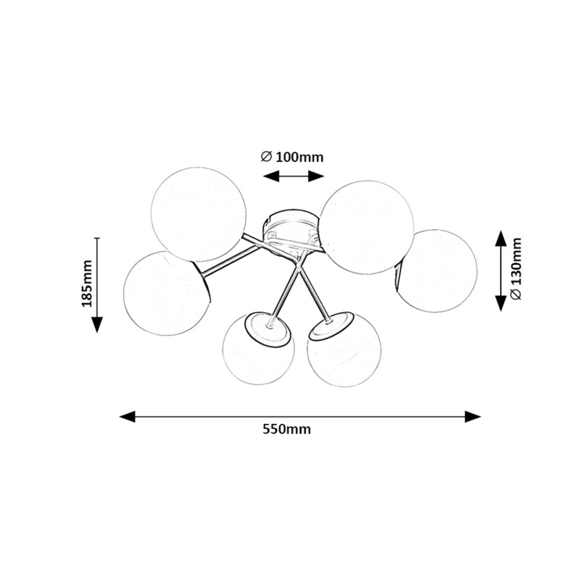 Rabalux Meduza 71294 - typ - Lampy sufitowe