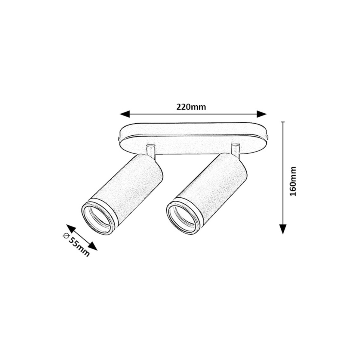 Rabalux Senobia 73034 - typ - Lampy sufitowe