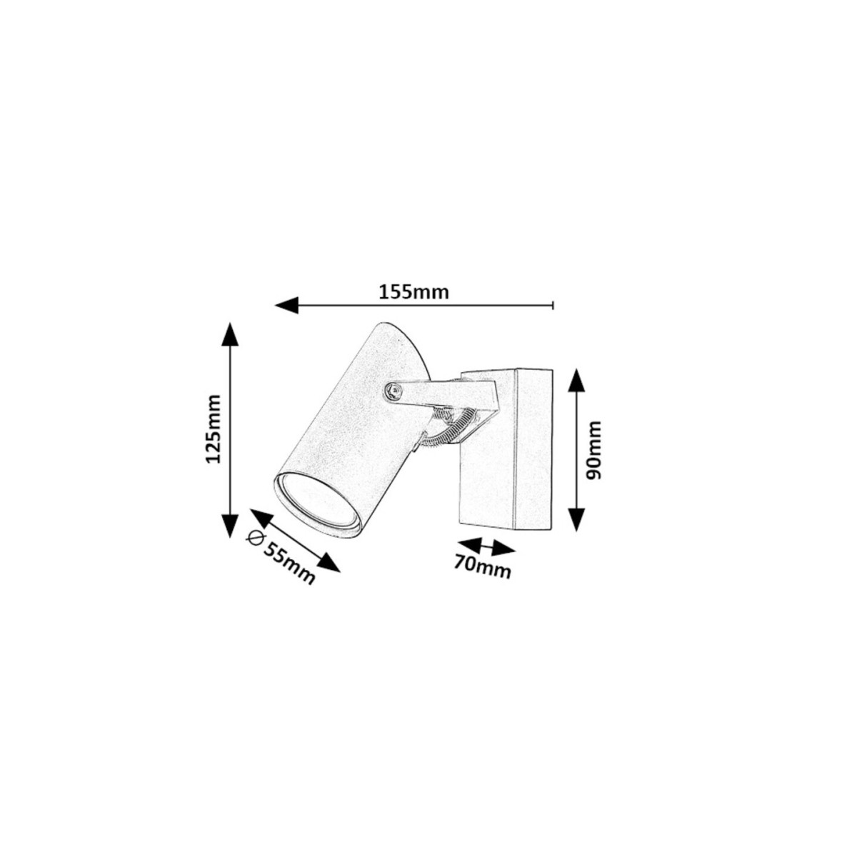 Rabalux Maximilian 73043 - typ - Lampa ścienna
