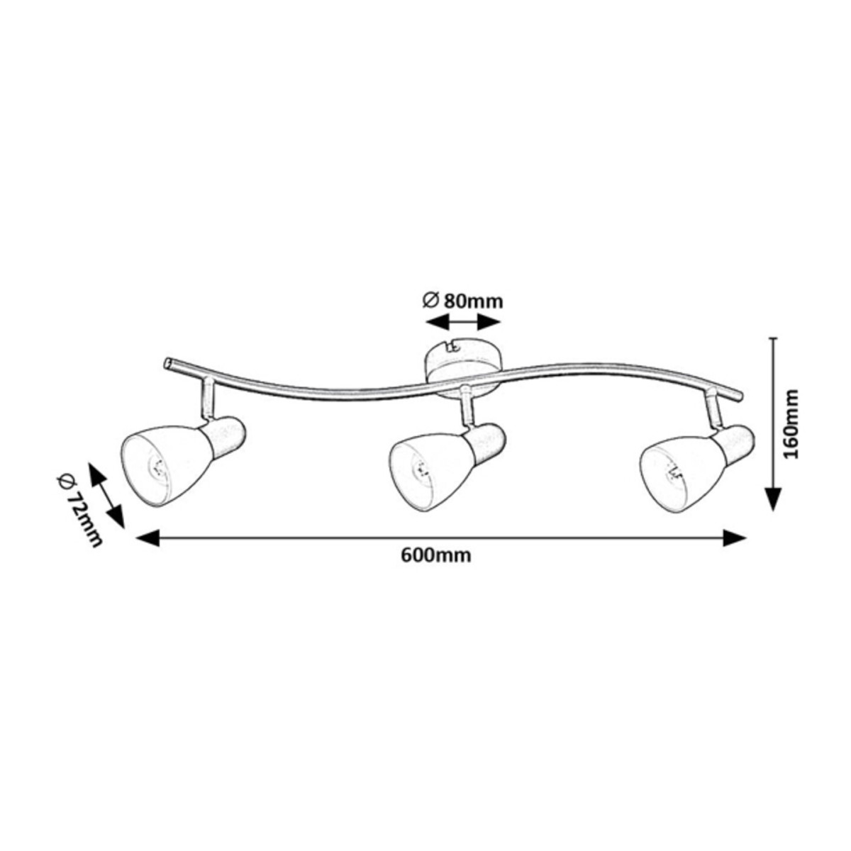 Rabalux Soma 73093 - typ - Oświetlenie punktowe