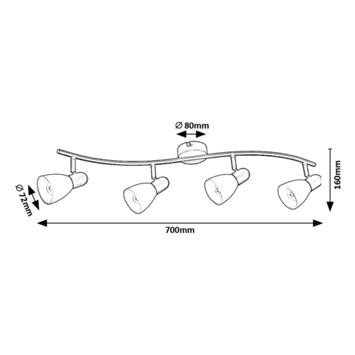 Rabalux Soma 73094 - typ - Oświetlenie punktowe