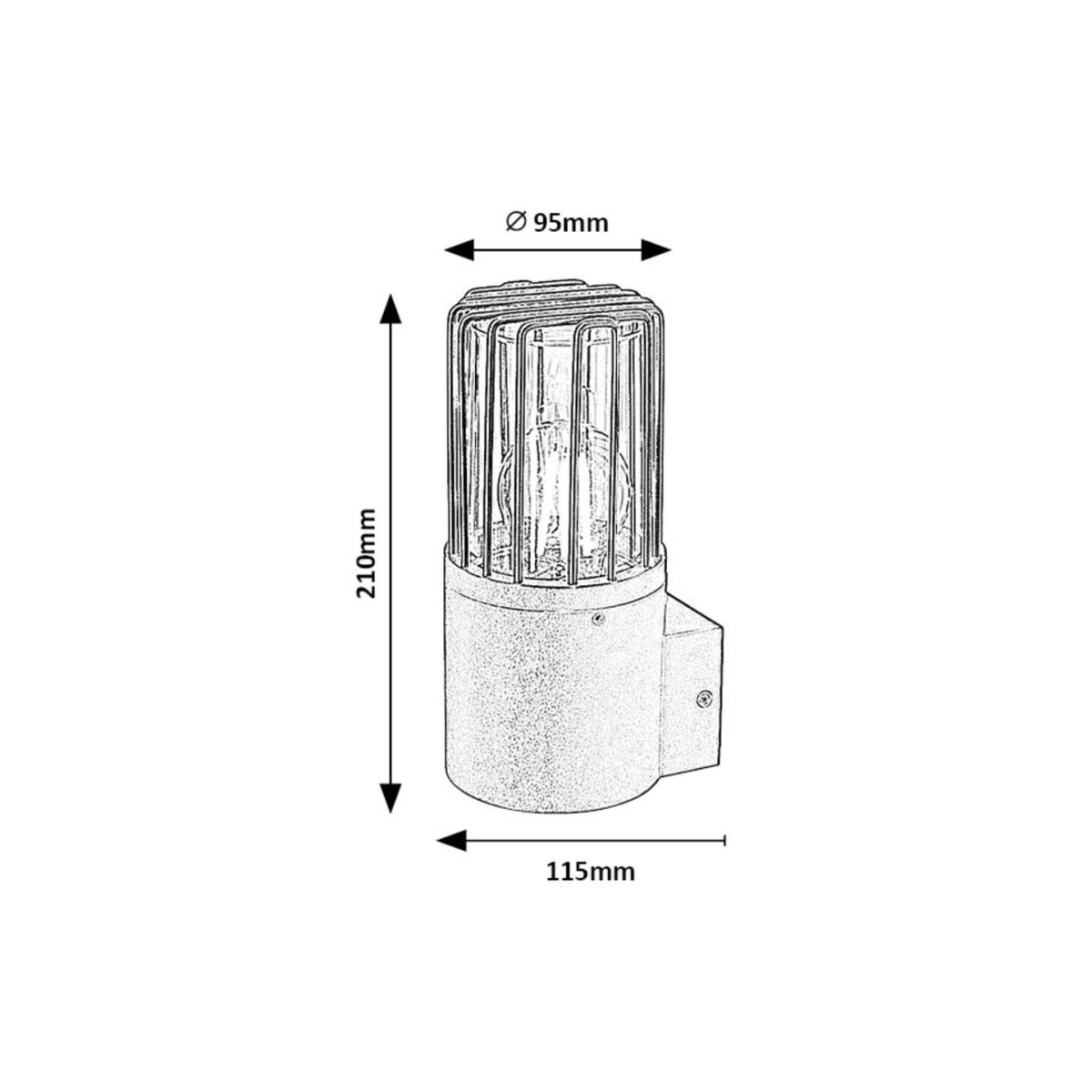 Rabalux Haren 77083 - typ - Zewnętrzne lampy ścienne