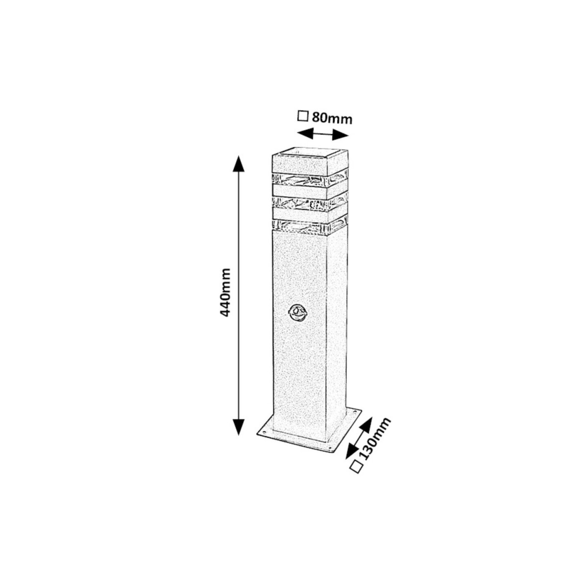 Rabalux Ankara 77026 - typ - Lampa ogrodowa stojąca