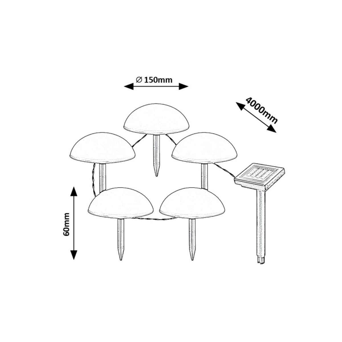 Rabalux Treppio 77008 - typ - Lampy solarne