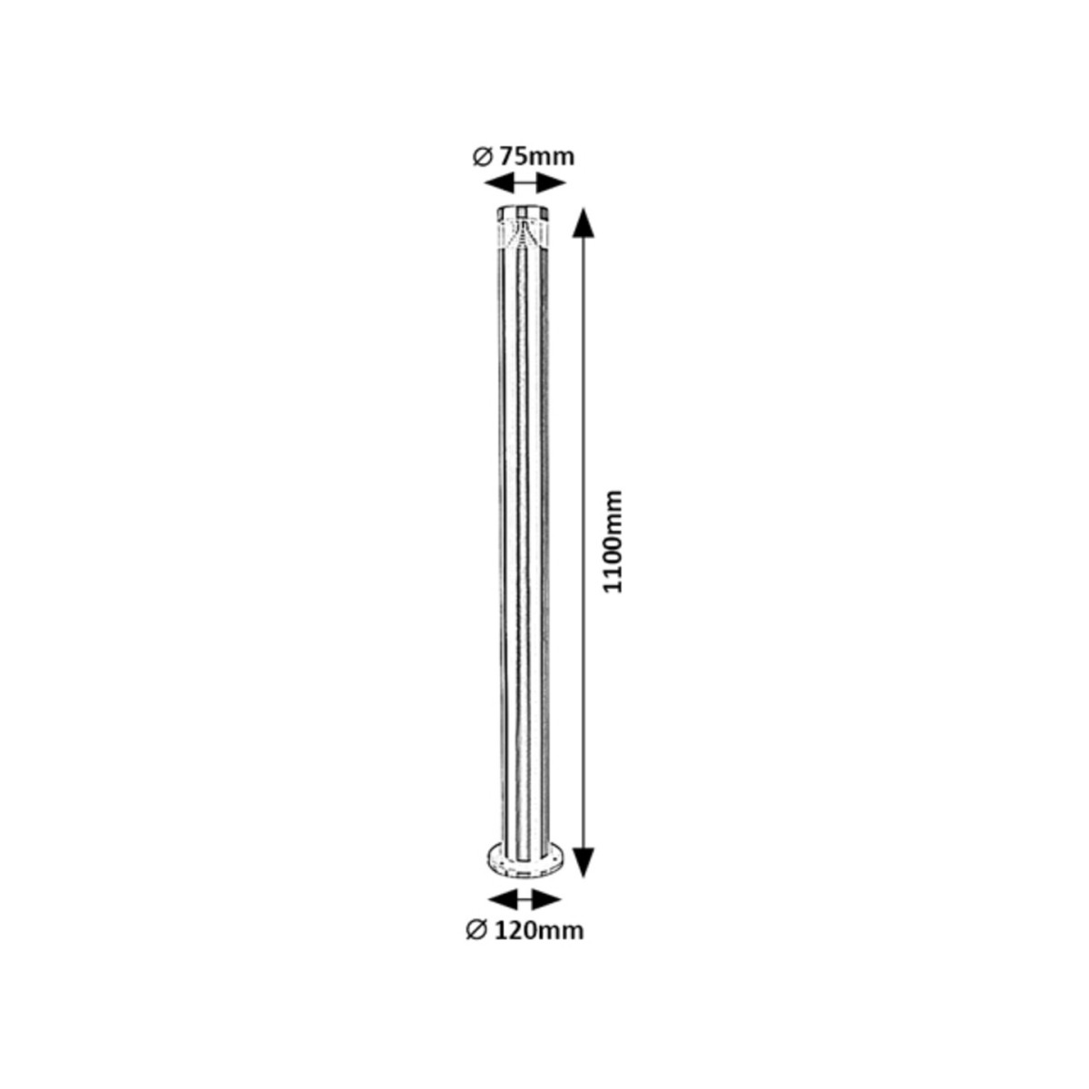 Rabalux Lisbon 7829 - typ - Lampa ogrodowa stojąca