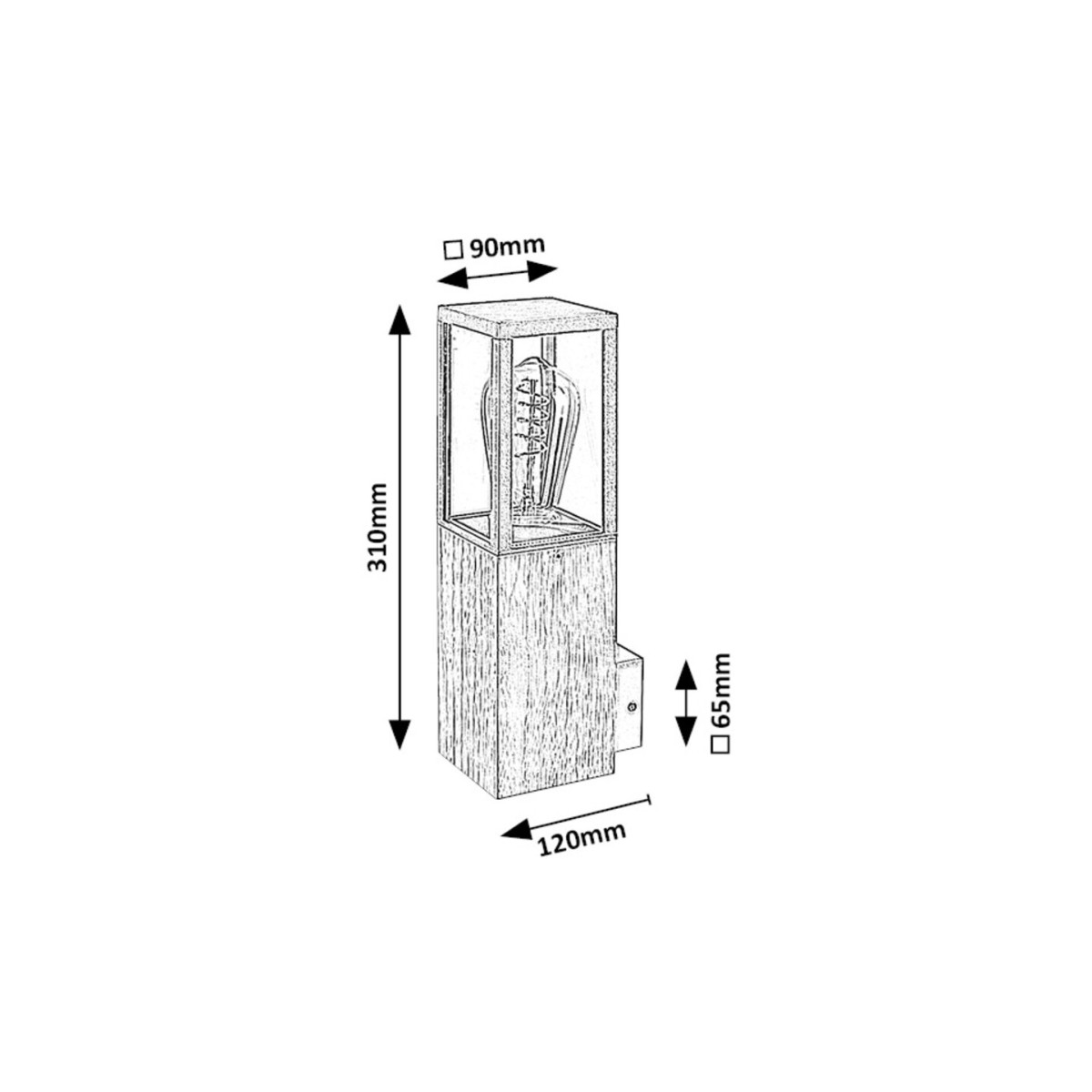 Rabalux Wales 7195 - typ - Zewnętrzne lampy ścienne