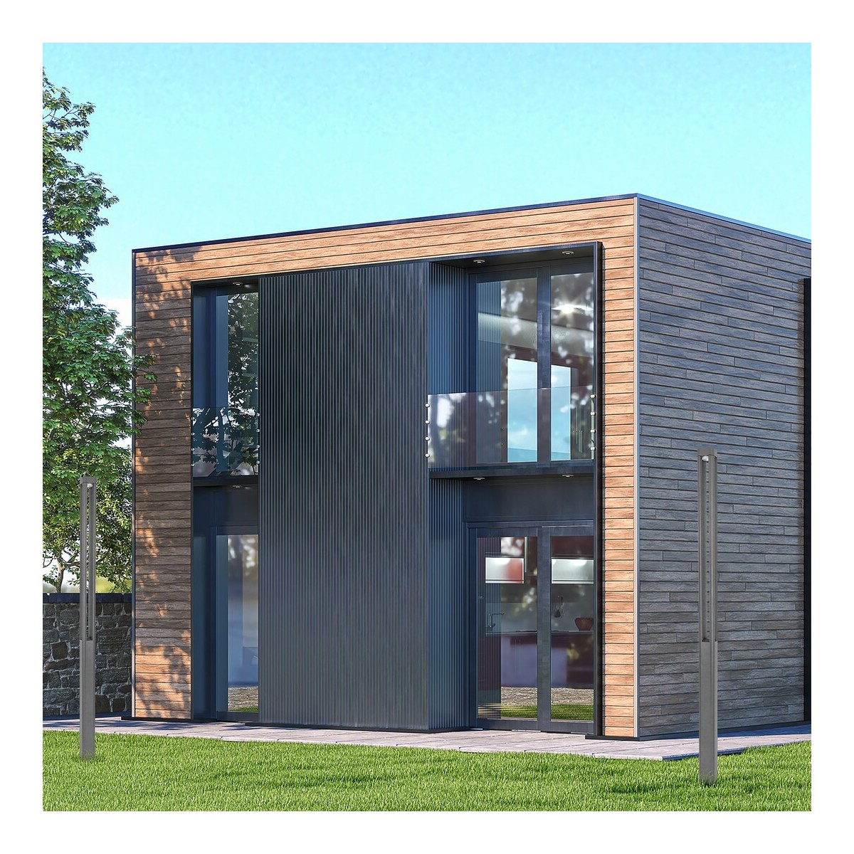 Rabalux Kalisz 77031 - typ - Lampa ogrodowa stojąca