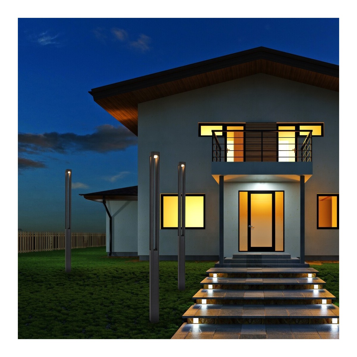 Rabalux Kalisz 77031 - typ - Lampa ogrodowa stojąca