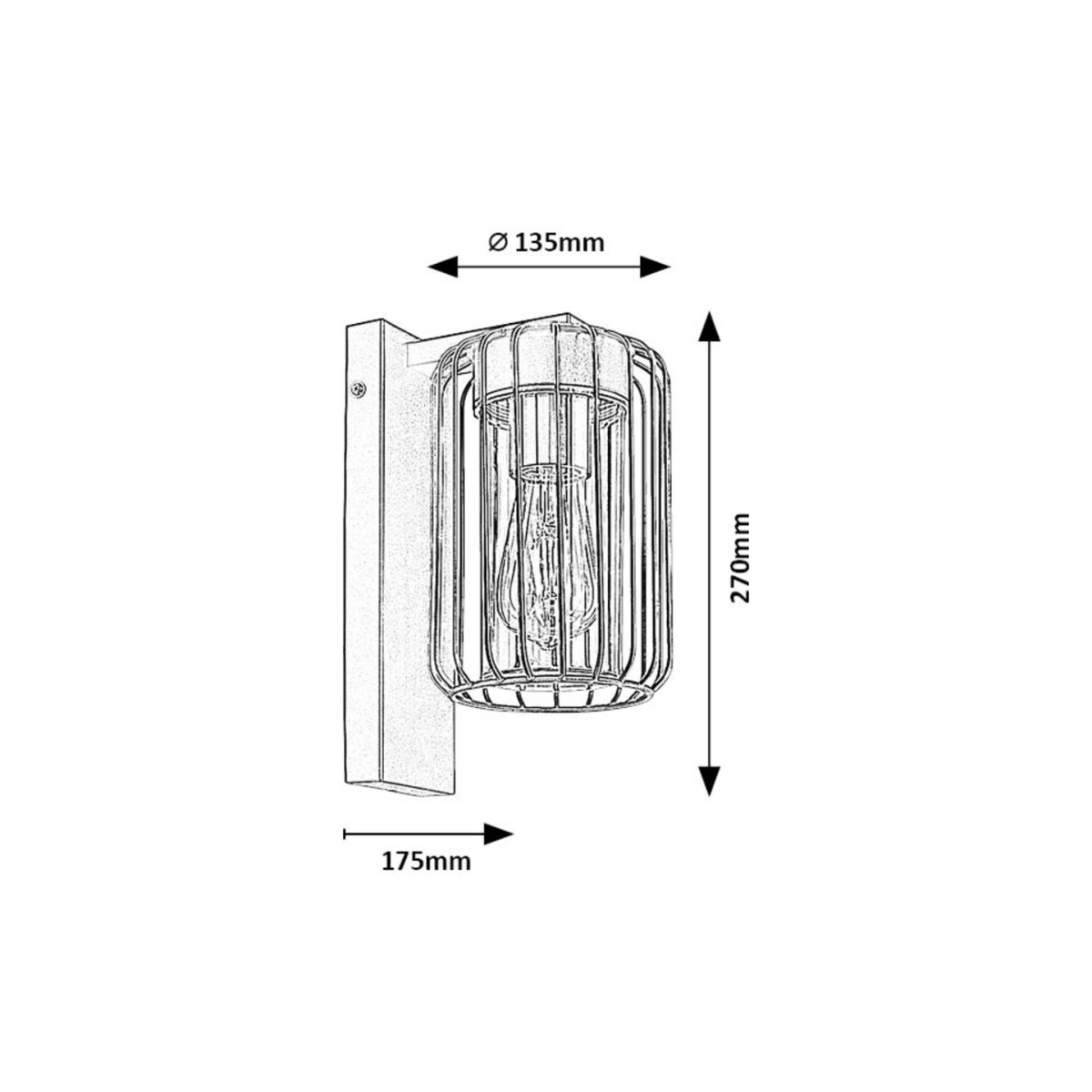 Rabalux Tarpa 77106 - typ - Zewnętrzne lampy ścienne