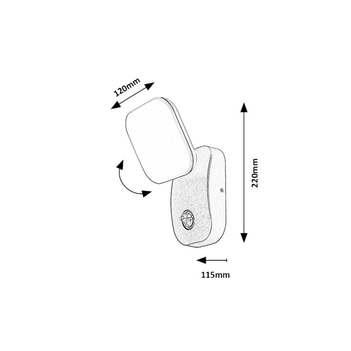 Rabalux Odiel 77058 - typ - Zewnętrzne lampy ścienne