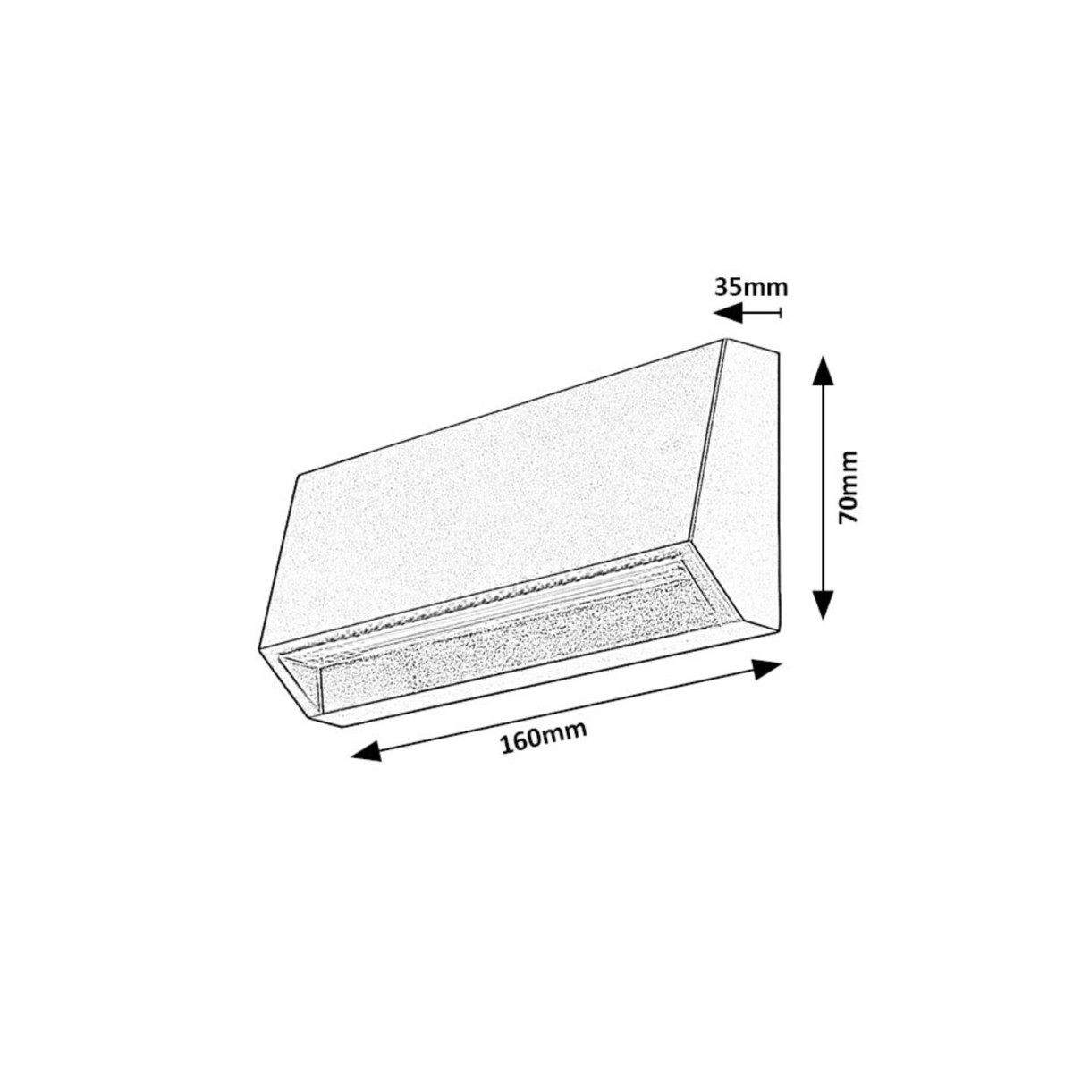 Rabalux Ibar 77109 - typ - Zewnętrzne lampy ścienne