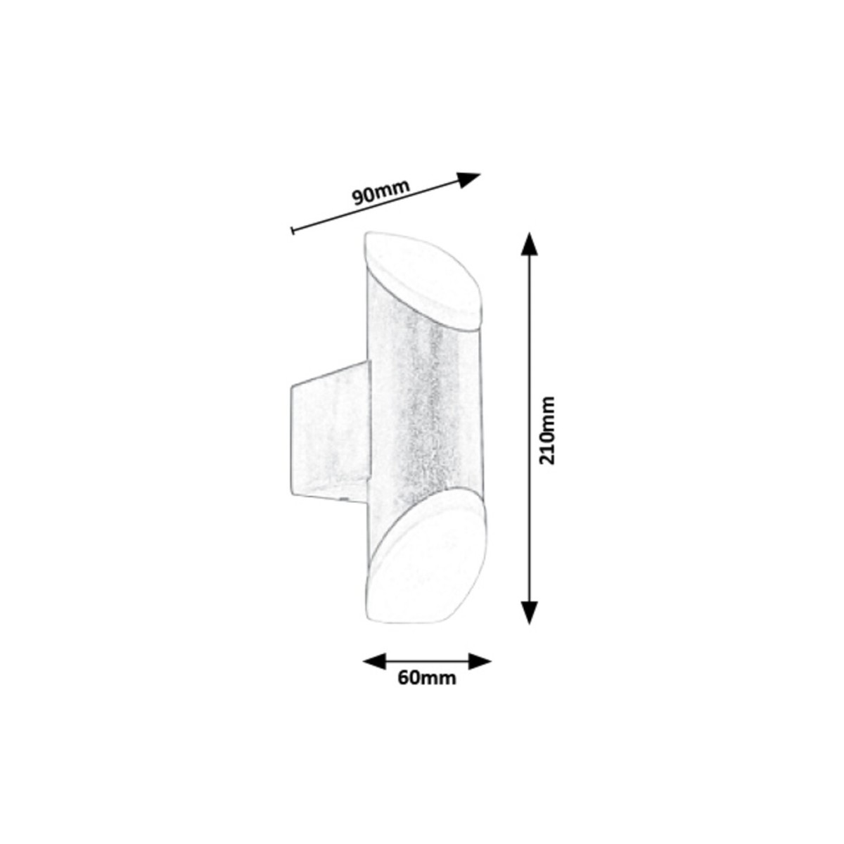 Rabalux Reynosa 8000 - typ - Zewnętrzne lampy ścienne