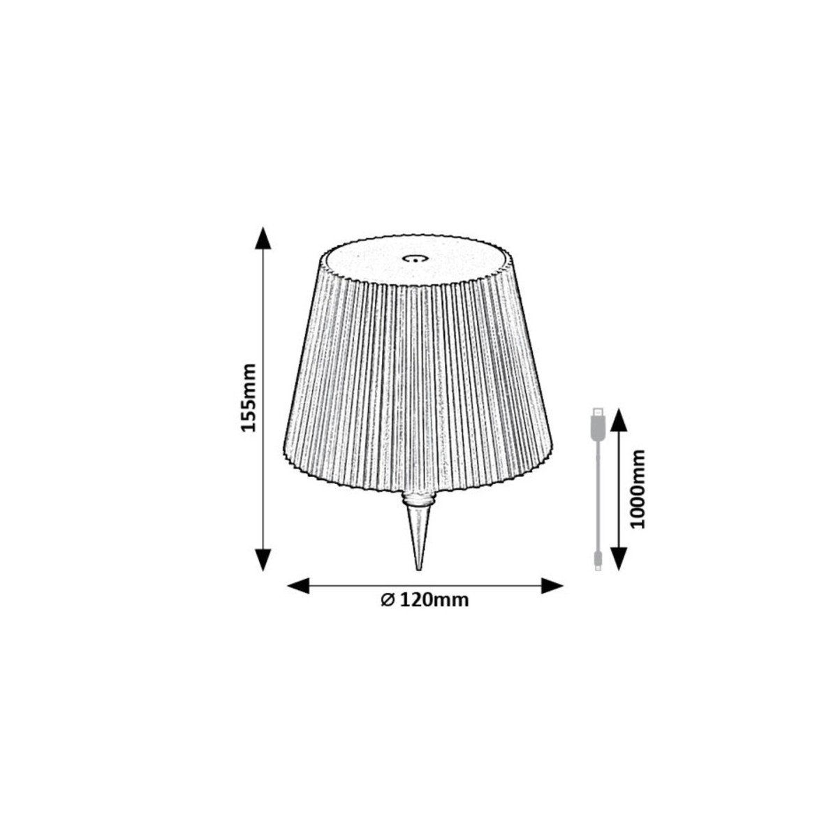Rabalux Burdur 77142 - typ - Zewnętrzne lampy dekoracyjne
