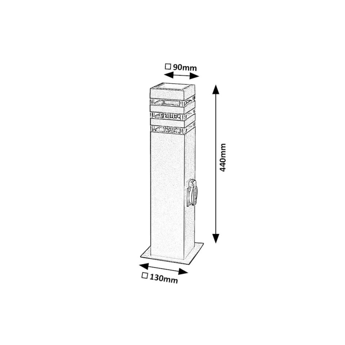 Rabalux Ankara 77122 - typ - Lampa ogrodowa stojąca