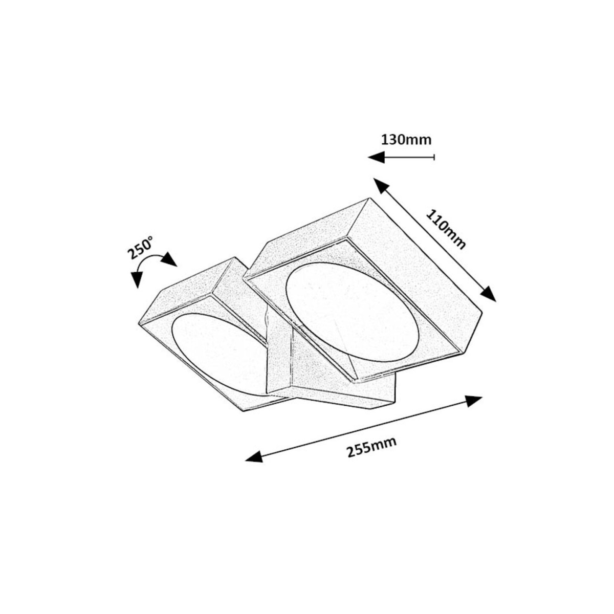 Rabalux Telde 77101 - typ - Zewnętrzne lampy ścienne