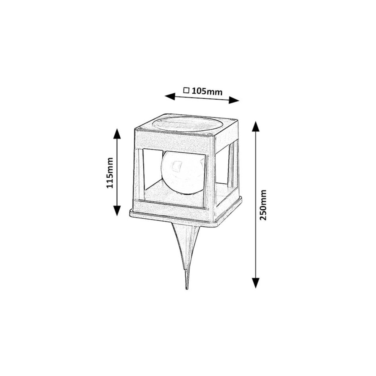 Rabalux Holne 77188 - typ - Zewnętrzne lampy dekoracyjne