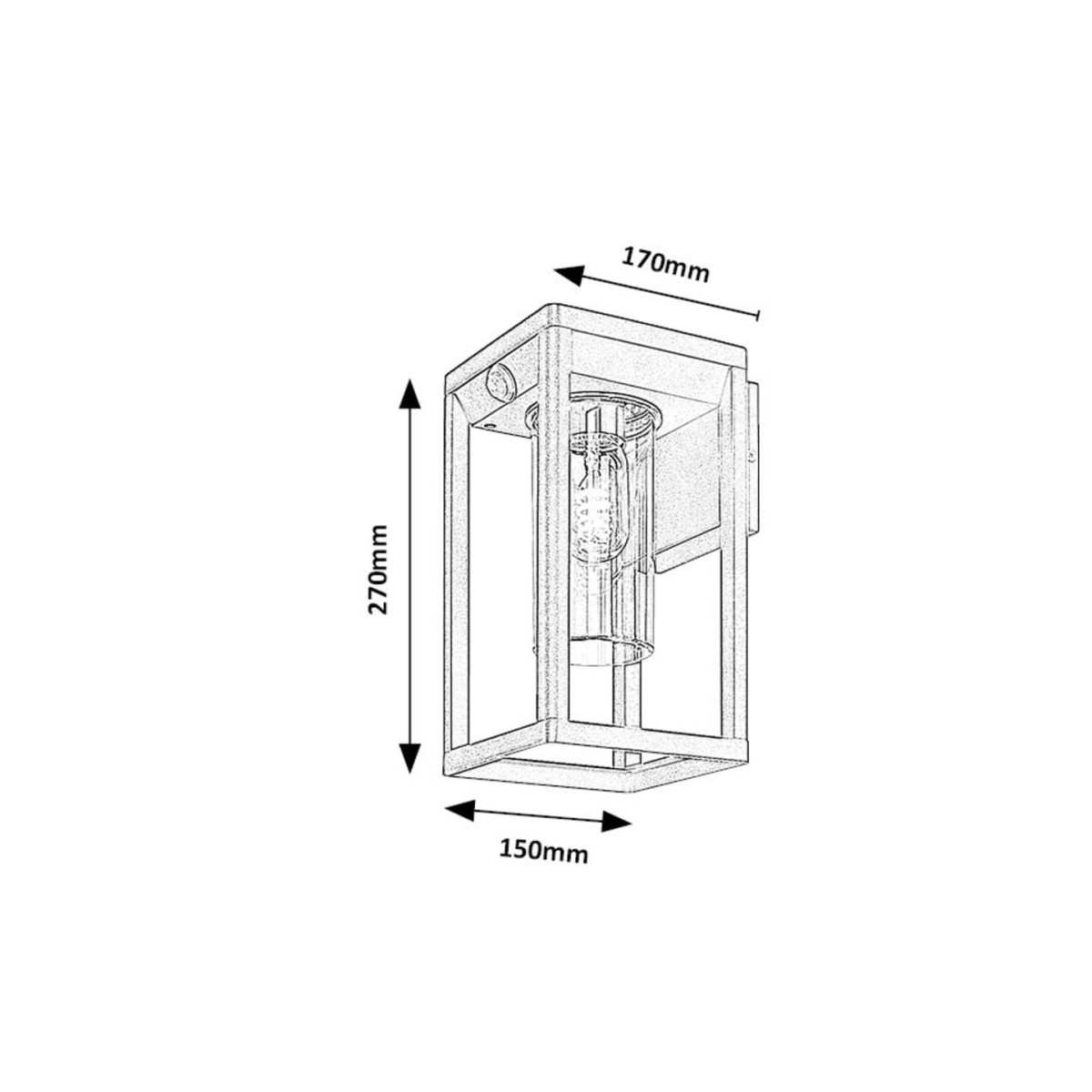 Rabalux Zernest  77086 - typ - Zewnętrzne lampy ścienne