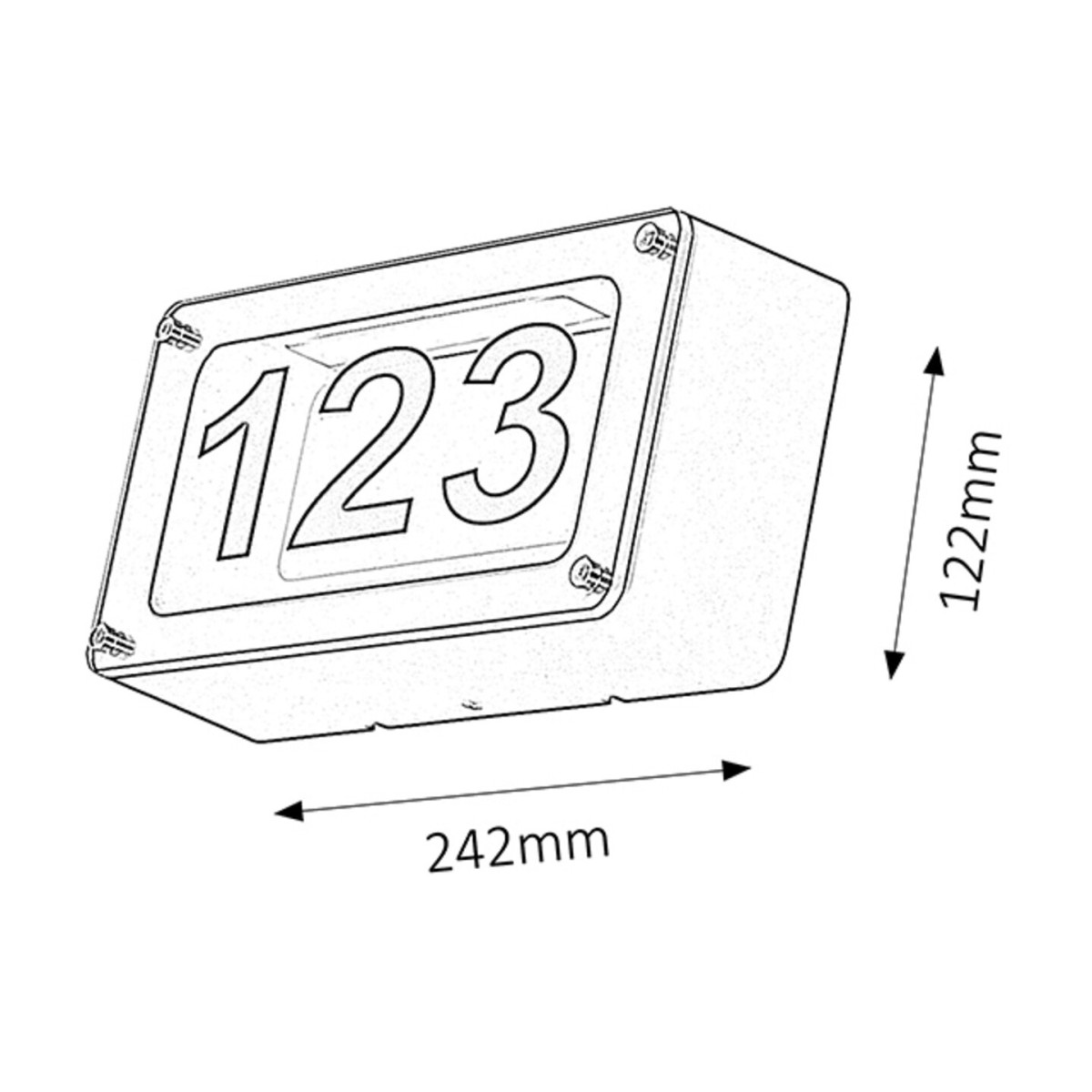 Rabalux Hannover 8747 - typ - Oświetlenie numeryczne domów
