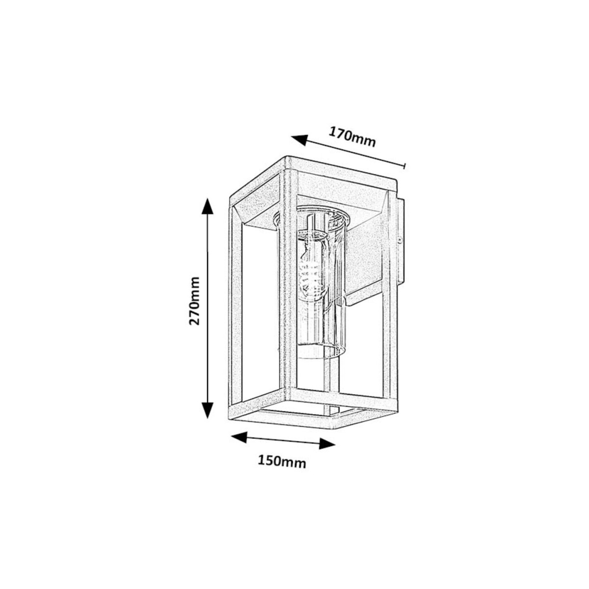 Rabalux Zernest  77085 - typ - Zewnętrzne lampy ścienne