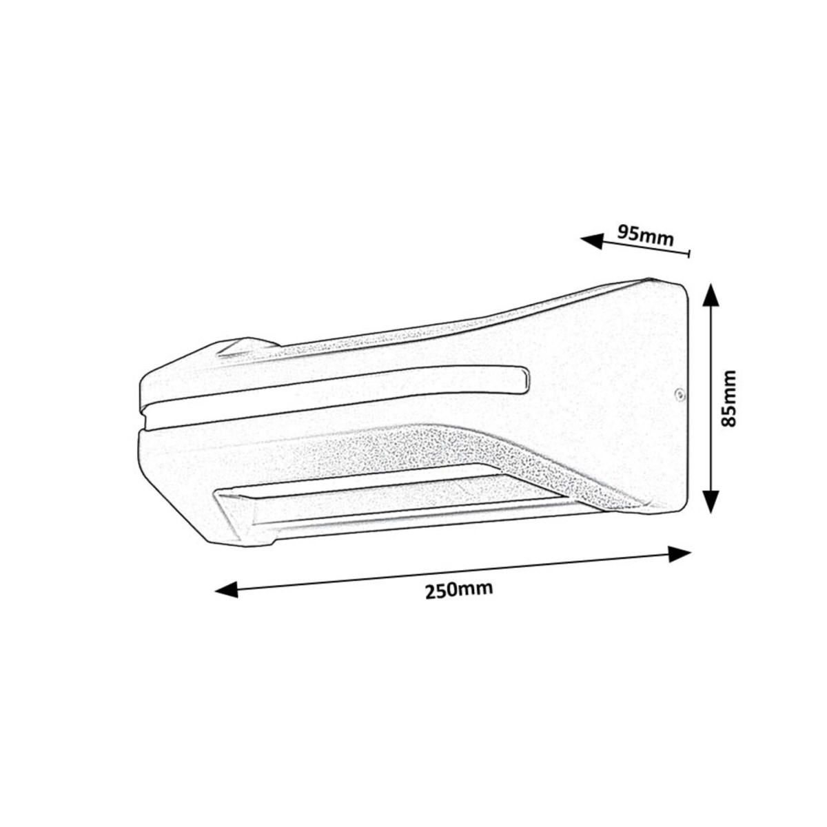 Rabalux Kobarid 77174 - typ - Zewnętrzne lampy ścienne