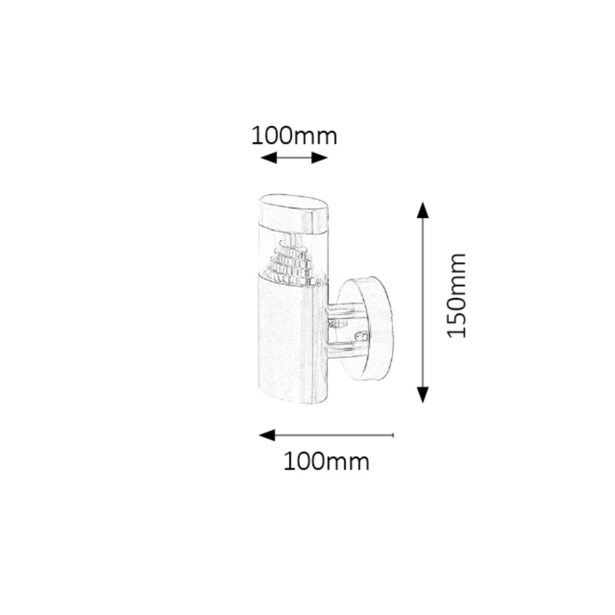 Rabalux Detroit 8142 - typ - Zewnętrzne lampy ścienne