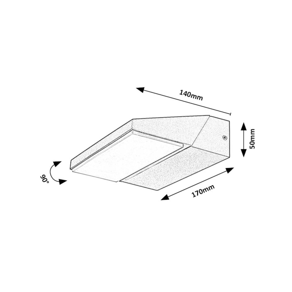 Rabalux Senica 77064 - typ - Zewnętrzne lampy ścienne