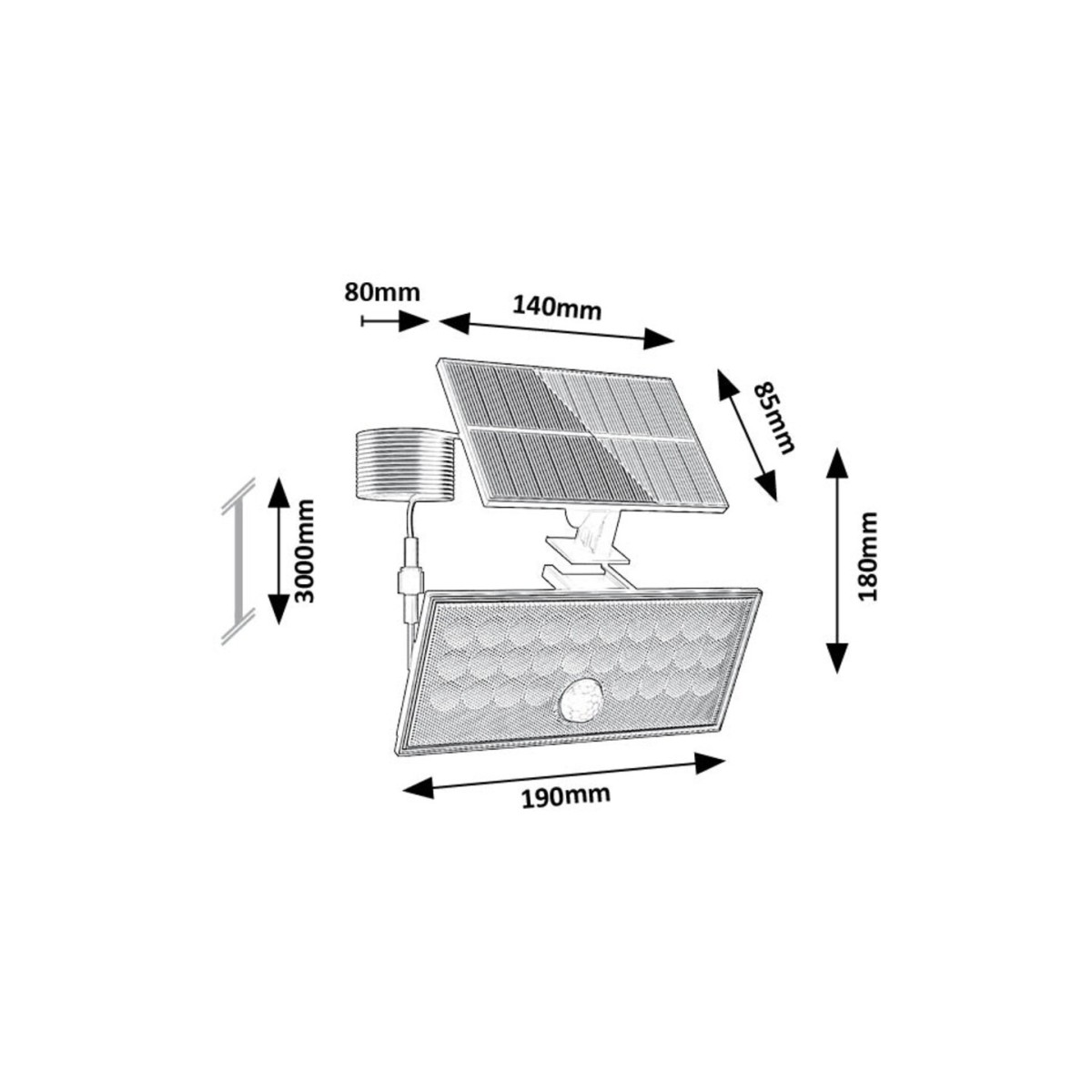 Rabalux Zavod 77129 - typ - Lampy solarne