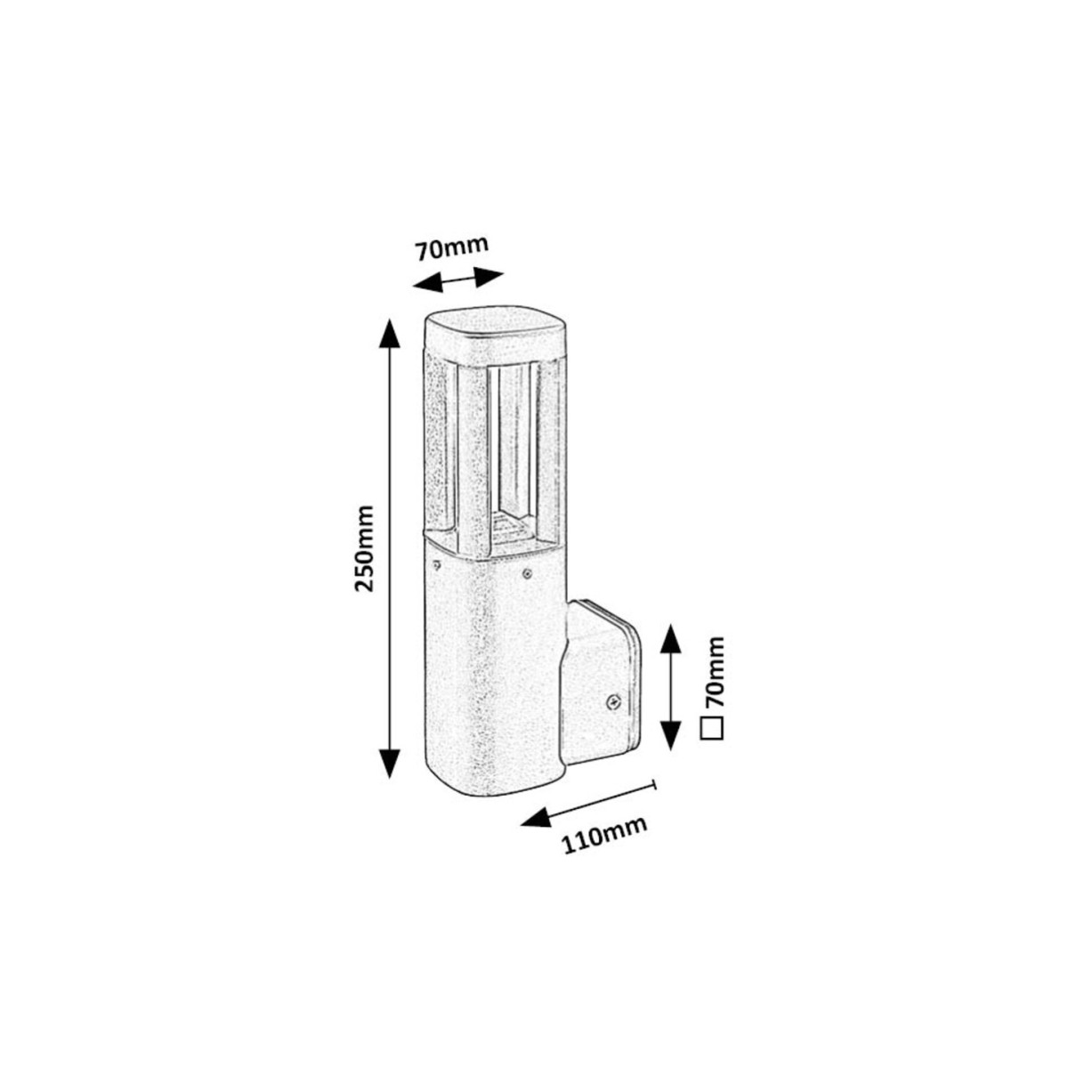 Rabalux Kalisz 77033 - typ - Zewnętrzne lampy ścienne